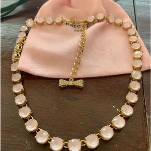 Kate Spade pink crystals short necklace